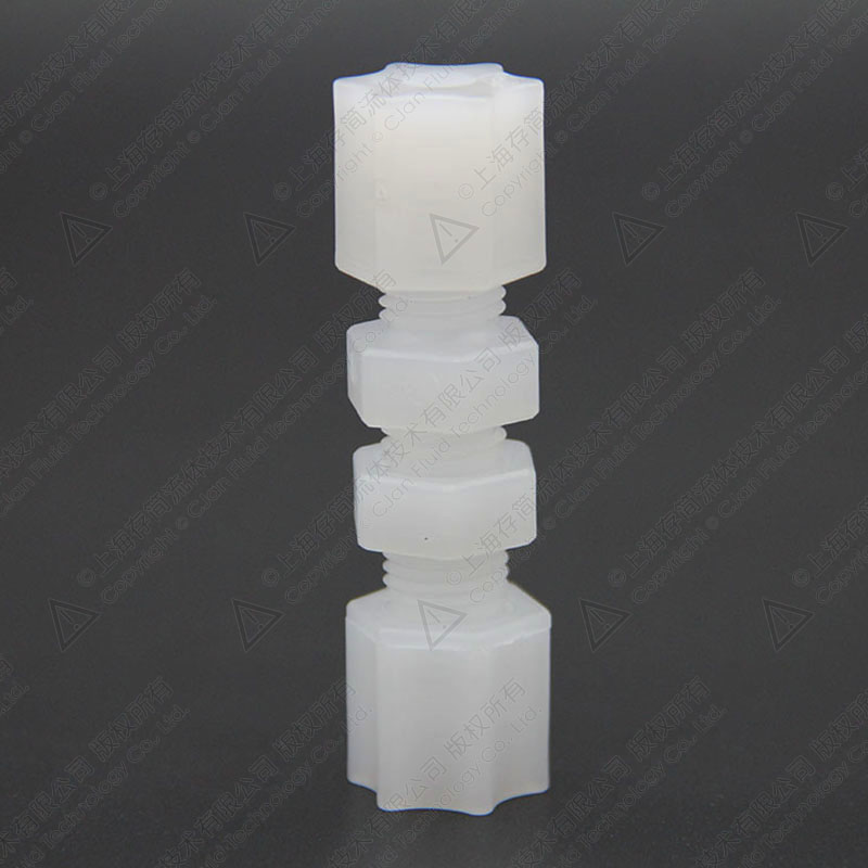 PVDF卡套式穿板直通接头 PFSUP